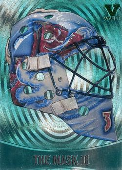 2015-16 In The Game Final Vault - 2002-03 Between The Pipes - The Mask II (Green Vault Stamp) #M-8 Patrick Roy Front
