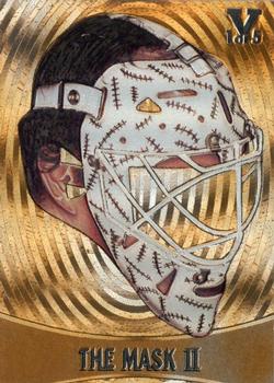 2015-16 In The Game Final Vault - 2002-03 Between The Pipes - The Mask II Gold (Silver Vault Stamp) #M-3 Steve Shields Front