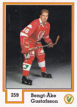1990-91 Semic Elitserien (Swedish) Stickers #259 Bengt-Åke Gustafsson Front