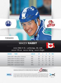 2010-11 Erste Bank Eishockey Liga #191 Wacey Rabbit Back