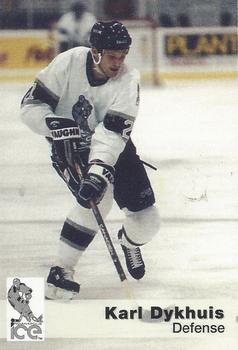 1993-94 Indianapolis Ice (IHL) #9 Karl Dykhuis Front