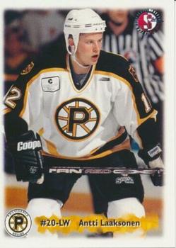 1998-99 SplitSecond Providence Bruins (AHL) #12 Antti Laaksonen Front