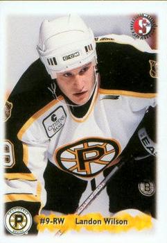 1998-99 SplitSecond Providence Bruins (AHL) #24 Landon Wilson Front
