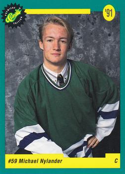 1991 Classic Draft Picks #47 Michael Nylander Front