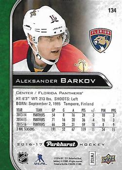 2016-17 Parkhurst #134 Aleksander Barkov Back