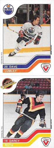 1983-84 Vachon - Uncut Panels #35 / 115 Dave Lumley / Darcy Rota Front