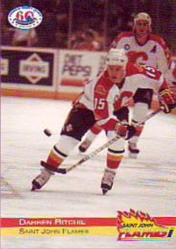 1995-96 SplitSecond Saint John Flames (AHL) #NNO Darren Ritchie Front