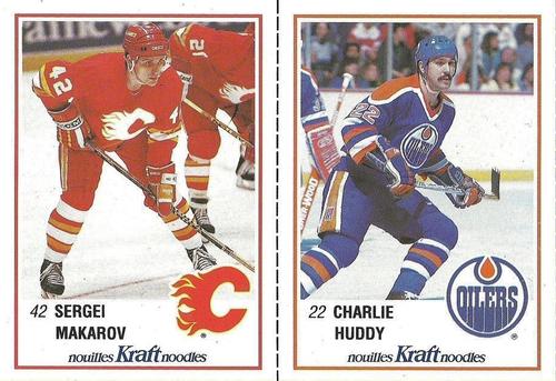 1989-90 Kraft - Panels #4 / 12 Sergei Makarov / Charlie Huddy Front