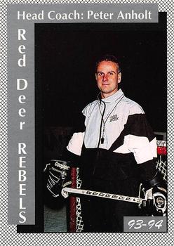 1993-94 Red Deer Rebels (WHL) #NNO Peter Anholt Front