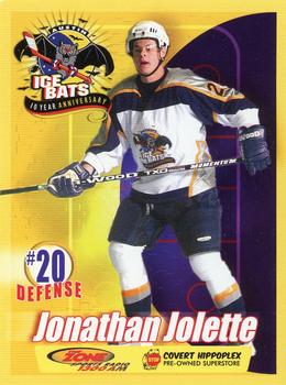 2005-06 Austin Ice Bats (CHL) #9 Jonathan Jolette Front