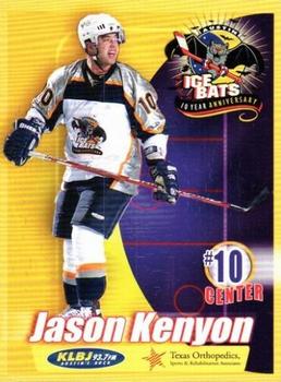 2005-06 Austin Ice Bats (CHL) #10 Jason Kenyon Front