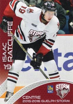 2015-16 M&T Printing Guelph Storm (OHL) #A-08 Isaac Ratcliffe Front
