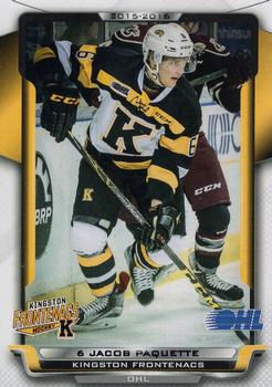 2015-16 Extreme Kingston Frontenacs (OHL) #22 Jacob Paquette Front