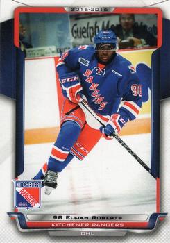 2015-16 Extreme Kitchener Rangers (OHL) #1 Elijah Roberts Front