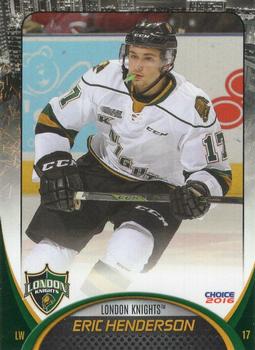 2015-16 Choice London Knights (OHL) #5 Eric Henderson Front
