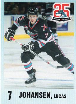 2015-16 Kelowna Rockets (WHL) #NNO Lucas Johansen Front