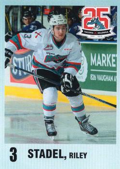 2015-16 Kelowna Rockets (WHL) #NNO Riley Stadel Front