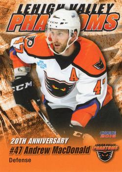 2015-16 Choice Lehigh Valley Phantoms (AHL) #21 Andrew MacDonald Front