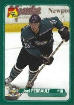 2003-04 Gold Star Chili Cincinnati Mighty Ducks (AHL) #B-11 Joel Perrault Front