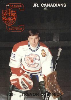 1990-91 Rayside-Balfour Jr. Canadians (NOJHL) #NNO Trevor Oystrick Front