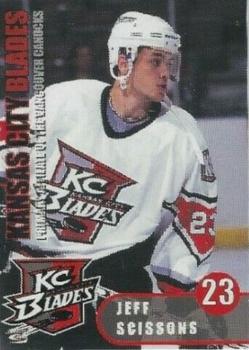 2000-01 Dick's Sporting Goods Kansas City Blades (IHL) #15 Jeff Scissons Front