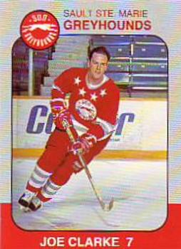 1993-94 Slapshot Sault Ste. Marie Greyhounds (OHL) Memorial Cup #8 Joe Clarke Front