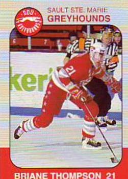 1993-94 Slapshot Sault Ste. Marie Greyhounds (OHL) Memorial Cup #21 Briane Thompson Front