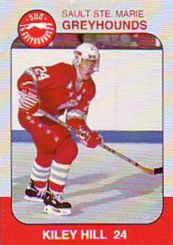 1993-94 Slapshot Sault Ste. Marie Greyhounds (OHL) Memorial Cup #24 Kiley Hill Front