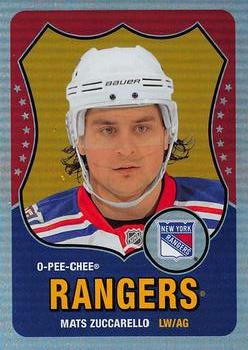 2011-12 O-Pee-Chee - 2010-11 O-Pee-Chee Rookie Update Retro Rainbow #611 Mats Zuccarello Front