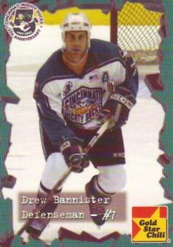 2001-02 Gold Star Chili Cincinnati Mighty Ducks (AHL) #NNO Drew Bannister Front