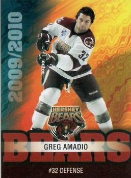 2009-10 Hershey Bears (AHL) #NNO Greg Amadio Front