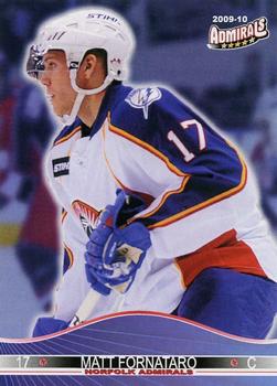 2009-10 Norfolk Admirals (AHL) #14 Matt Fornataro Front