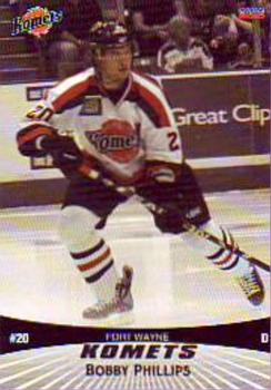 2009-10 Choice Fort Wayne Komets (ECHL) #14 Bobby Phillips Front