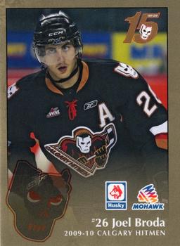 2009-10 Husky/Mohawk Calgary Hitmen (WHL) #NNO Joel Broda Front