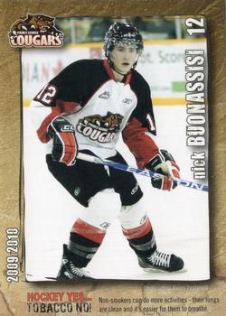 2009-10 Tobacco Prevention Prince George Cougars (WHL) #NNO Nick Buonassisi Front