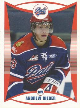 2009-10 Co-op Regina Pats (WHL) #24 Andrew Rieder Front