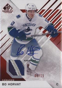 2016-17 SP Game Used - Red Autograph Material Spectrum Premium #67 Bo Horvat Front