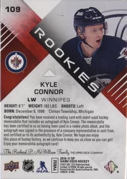 2016-17 SP Game Used - Red Autograph Material Spectrum Premium #109 Kyle Connor Back