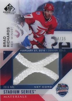 2016-17 SP Game Used - 2016 Stadium Series Material Net Cord #SSNC-BR Brad Richards Front