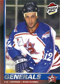 2001-02 Pizza Hut Greensboro Generals (ECHL) #NNO Ryan Kummu Front