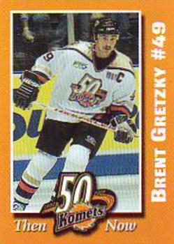 2001-02 Shoe Carnival Fort Wayne Komets (UHL) #5 Brent Gretzky Front