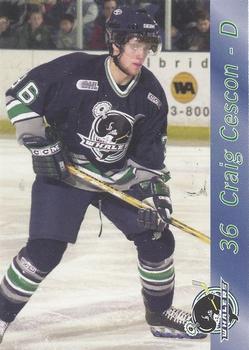 2003-04 Plymouth Whalers (OHL) #2 Craig Cescon Front