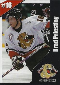 2003-04 Canadian Springs Prince George Cougars (WHL) #20 Brad Priestlay Front