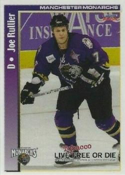 2004-05 Tobacco Prevention Manchester Monarchs (AHL) #13 Joe Rullier Front