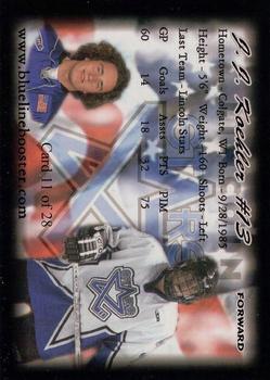 2005-06 Blueline Booster Club Lincoln Stars (USHL) #13 J.J. Koehler Back