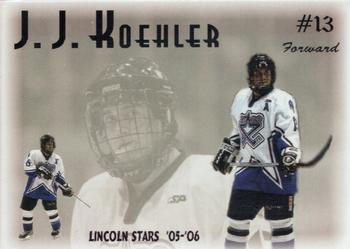 2005-06 Blueline Booster Club Lincoln Stars (USHL) #13 J.J. Koehler Front