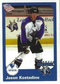 2006-07 RBI Sports Augusta Lynx (ECHL) #NNO Jason Kostadine Front