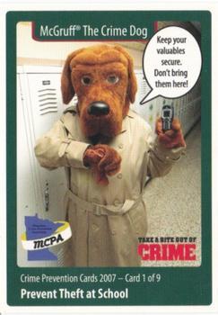 2007-08 Minnesota Wild Police #1 McGruff The Crime Dog Front