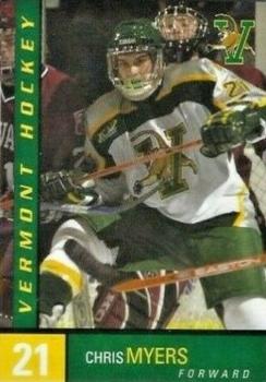 2005-06 S.D. Ireland Concrete Vermont Catamounts (NCAA) #21 Chris Myers Front