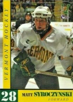 2005-06 S.D. Ireland Concrete Vermont Catamounts (NCAA) #27 Matt Syroczynski Front